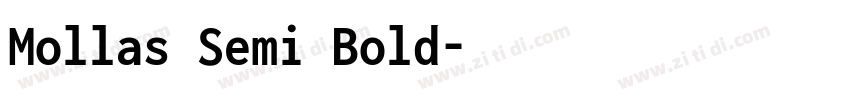 Mollas Semi Bold字体转换